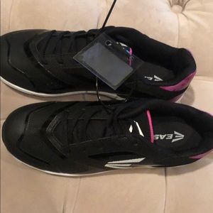 Easton Youth Girls Baseball Cleats Pink and Black